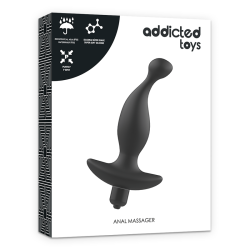 Masseur Anal Vibrant Noir - Addicted Toys