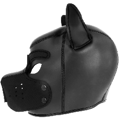DARKNESS - MASQUE POUR CHIEN EN NÉOPRÈNE AVEC MUSEAU AMOVIBLE L
