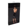F378 Dominae Column PVC pencil skirt