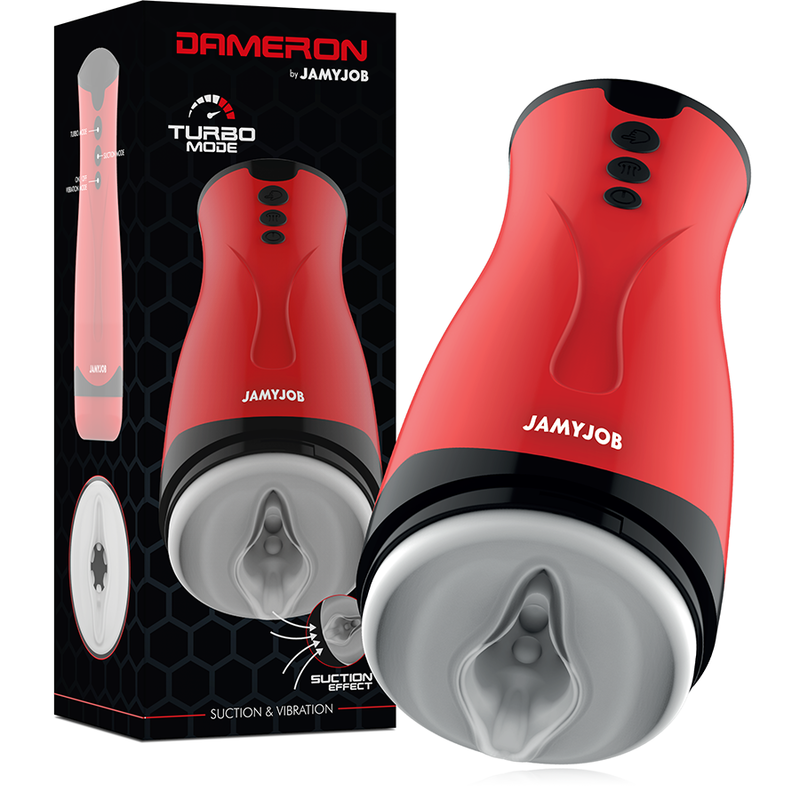 JAMYJOB - MASTURBATEUR ASPIRATION ET VIBRATION DAMERON