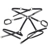 SUBBLIME - 953706 MENOTTES AVEC CEINTURE DE BONDAGE ROUGE TAILLE UNIQUE