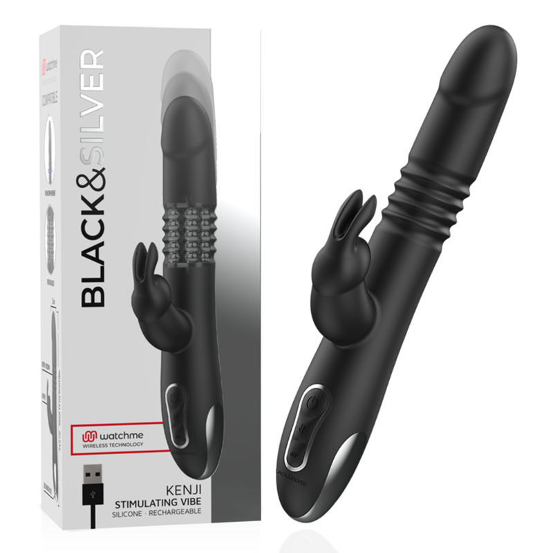 BLACK&SILVER - KENJI STIMULANT VIBE COMPATIBLE AVEC LA TECHNOLOGIE SANS FIL WATCHME BLACK&SILVER - KENJI STIMULANT VIBE COMPATIBLE AVEC LA TECHNOLOGIE SANS FIL WATCHME