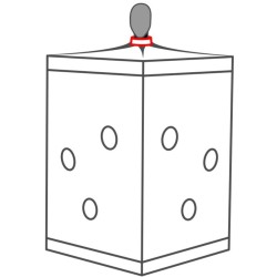 SECRET DOME - KINK CLUB CABIN SCANDALE NOIR ET ROUGE