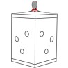 SECRET DOME - KINK CLUB CABIN SCANDALE NOIR ET ROUGE