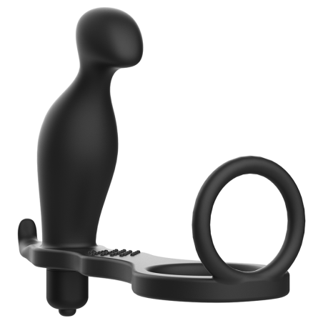 PLUG ANAL AVEC ANNEAU EN SILICONE 12 CM