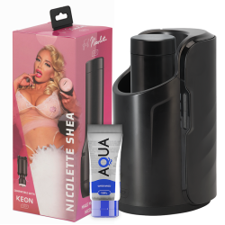 KIIROO - KEON + FEEL NICOLETTE SHEA STROKER + LUBRIFIANT DE QUALITÉ AQUA 50 ML