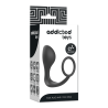 Plug anal avec anneau silicone noir - Addicted Toys