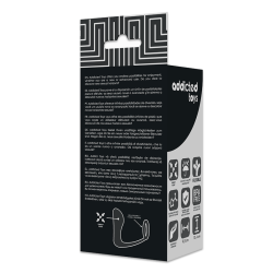 Plug anal avec anneau silicone noir - Addicted Toys