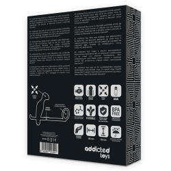 Plug Anal  12 cm avec anneau Noir – Silicone Souple – Addicted Toys