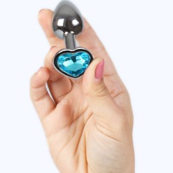 SECRETPLAY - PLUG ANAL EN MÉTAL COEUR  PETITE TAILLE 7 CM