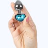 SECRETPLAY - PLUG ANAL EN MÉTAL COEUR  PETITE TAILLE 7 CM