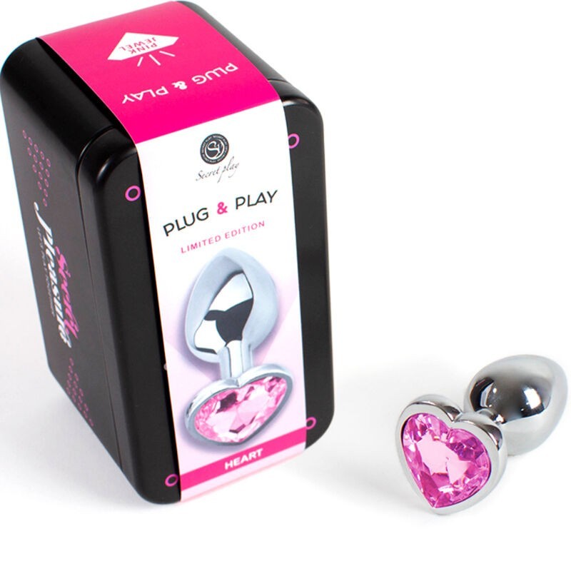 SECRETPLAY - PLUG ANAL EN MÉTAL COEUR PETITE TAILLE 7 CM SECRETPLAY - PLUG ANAL EN MÉTAL COEUR PETITE TAILLE 7 CM