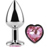 SECRETPLAY - PLUG ANAL EN MÉTAL COEUR  PETITE TAILLE 7 CM