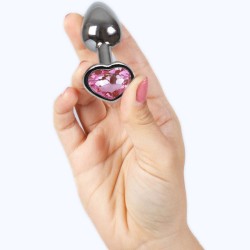 SECRETPLAY - PLUG ANAL EN MÉTAL COEUR  PETITE TAILLE 7 CM