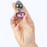 SECRETPLAY - PLUG ANAL EN MÉTAL COEUR  PETITE TAILLE 7 CM
