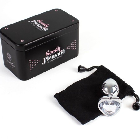 SECRETPLAY - PLUG ANAL EN MÉTAL COEUR  PETITE TAILLE 7 CM