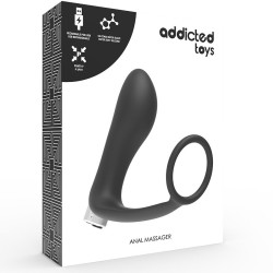 Vibromasseur Prostate Rechargeable Noir - Addicted Toys