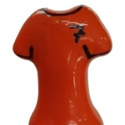 CONDOMERIE - PRÉSERVATIFS FANTAISIE PEINTS À LA MAIN T-SHIRT ORANGE