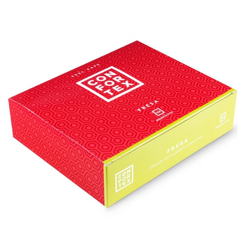 CONFORTEX - CONDOM FRAISE 144 UNITÉS CONFORTEX - CONDOM FRAISE 144 UNITÉS