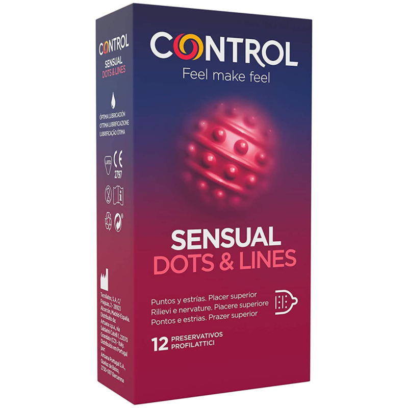 CONTROL - POINTS & LIGNES SENSUELLES POINTS ET VERGETURES 12 UNITÉS CONTROL - POINTS & LIGNES SENSUELLES POINTS ET VERGETURES 12 UNITÉS