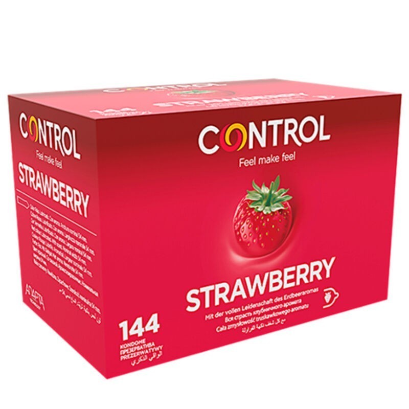 CONTROL - PRÉSERVATIFS ADAPTA FRAISE 144 UNITÉS CONTROL - PRÉSERVATIFS ADAPTA FRAISE 144 UNITÉS