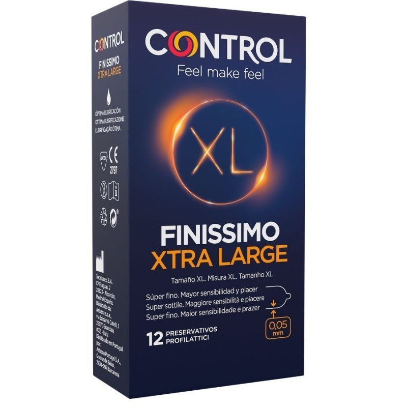 CONTROL - PRÉSERVATIFS FINISSIMO XL 12 UNITÉS CONTROL - PRÉSERVATIFS FINISSIMO XL 12 UNITÉS