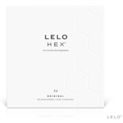 LELO - BOÎTE DE PRÉSERVATIFS HEX 36 UNITÉS