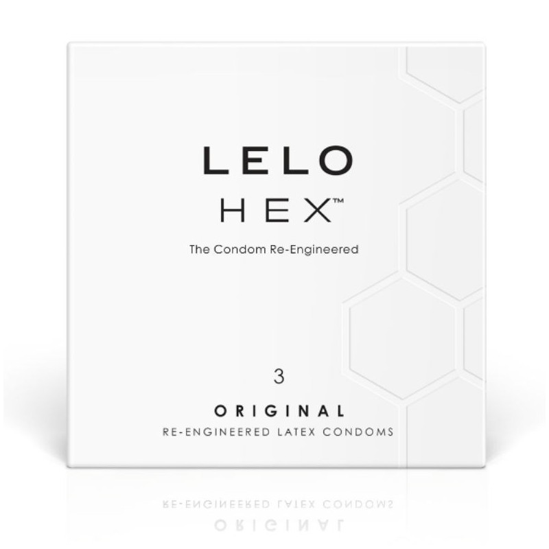 LELO - BOÎTE DE PRÉSERVATIFS HEX 3 UNITÉS LELO - BOÎTE DE PRÉSERVATIFS HEX 3 UNITÉS