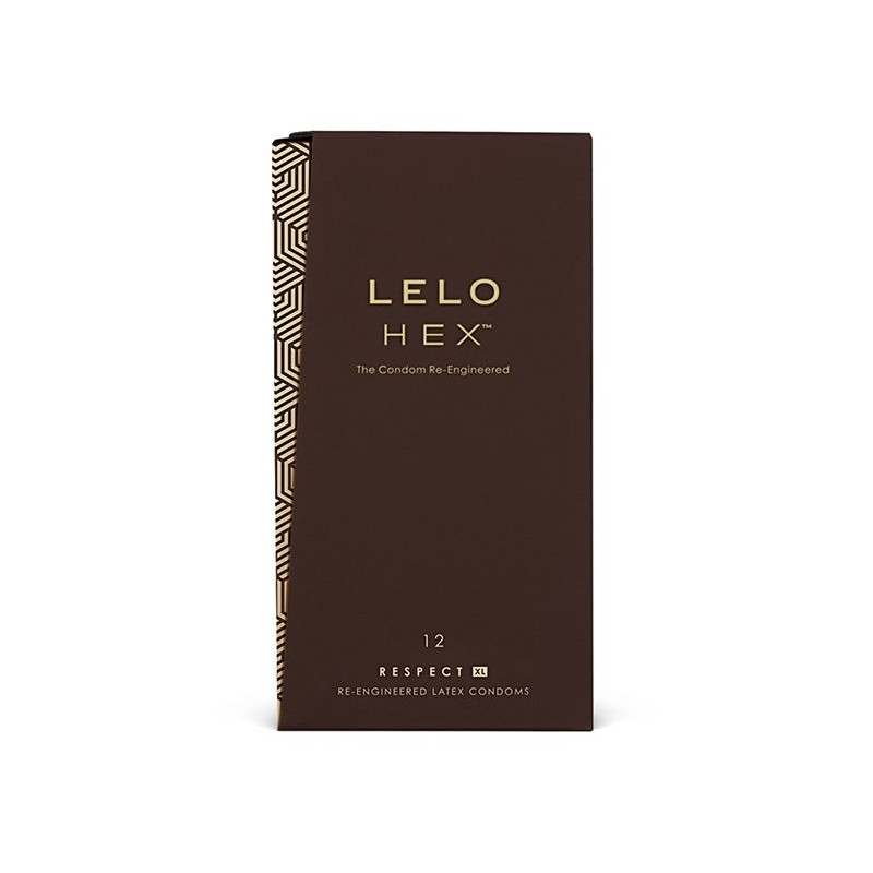 LELO - PRÉSERVATIFS HEX RESPECT XL PAQUET DE 12 LELO - PRÉSERVATIFS HEX RESPECT XL PAQUET DE 12