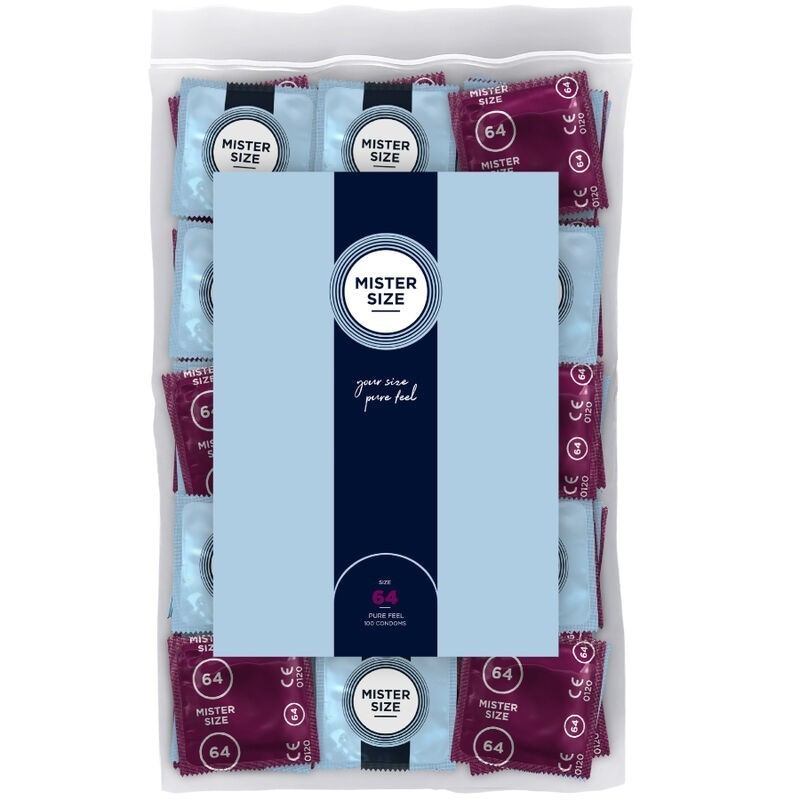 MISTER SIZE - PRÉSERVATIFS TAILLE XXL 64 MM (100 UNITÉS) MISTER SIZE - PRÉSERVATIFS TAILLE XXL 64 MM (100 UNITÉS)