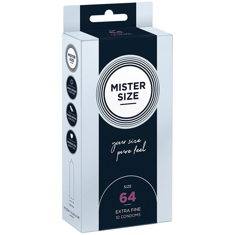 MISTER SIZE - PRÉSERVATIFS TAILLE XXL 64 MM (10 UNITÉS) MISTER SIZE - PRÉSERVATIFS TAILLE XXL 64 MM (10 UNITÉS)