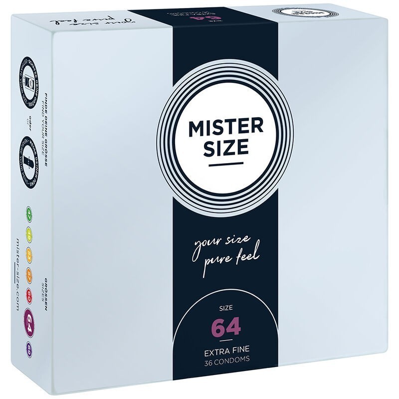 MISTER SIZE - PRÉSERVATIFS TAILLE XXL 64 MM (36 UNITÉS) MISTER SIZE - PRÉSERVATIFS TAILLE XXL 64 MM (36 UNITÉS)