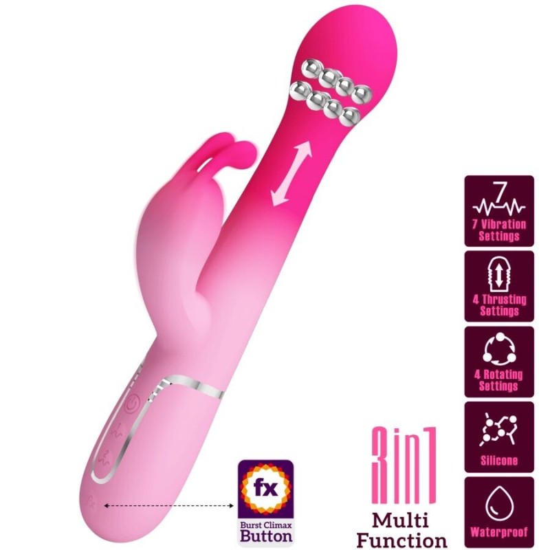 Vibromasseur Rabbit multifonction 3 en 1 Dejon