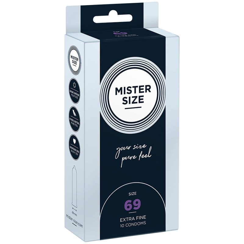 MISTER SIZE - PRÉSERVATIFS TAILLE XXXL 69 MM (10 UNITÉS) MISTER SIZE - PRÉSERVATIFS TAILLE XXXL 69 MM (10 UNITÉS)