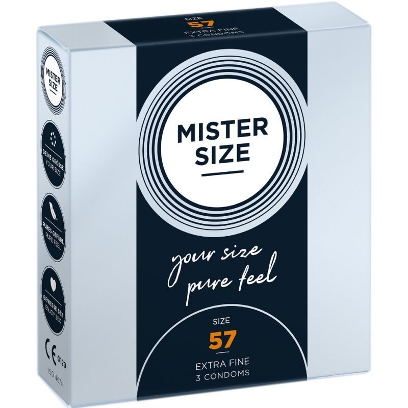 MISTER SIZE - PRÉSERVATIF TAILLE L 57 MM (3 UNITÉS) MISTER SIZE - PRÉSERVATIF TAILLE L 57 MM (3 UNITÉS)