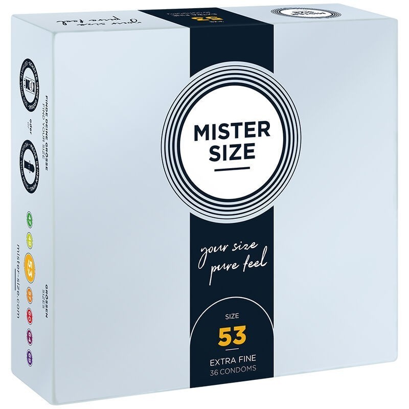 MISTER SIZE - PRÉSERVATIF TAILLE M 53 MM (36 UNITÉS) MISTER SIZE - PRÉSERVATIF TAILLE M 53 MM (36 UNITÉS)