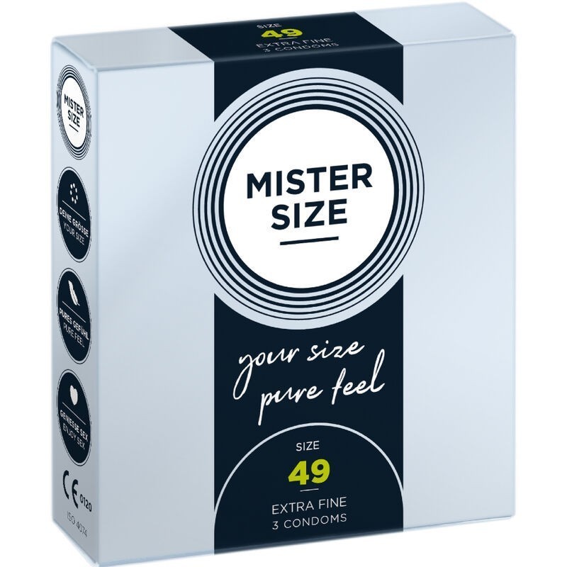 MISTER SIZE - PRÉSERVATIF TAILLE S 49 MM (3 UNITÉS) MISTER SIZE - PRÉSERVATIF TAILLE S 49 MM (3 UNITÉS)