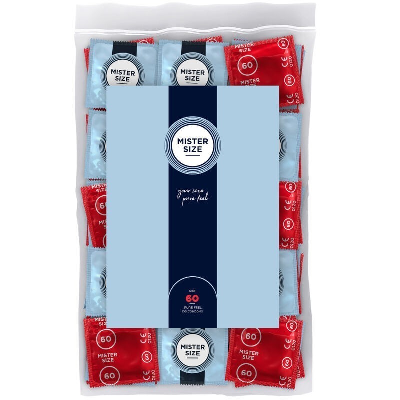 MISTER SIZE - PRÉSERVATIF TAILLE XL 60 MM (100 UNITÉS) MISTER SIZE - PRÉSERVATIF TAILLE XL 60 MM (100 UNITÉS)