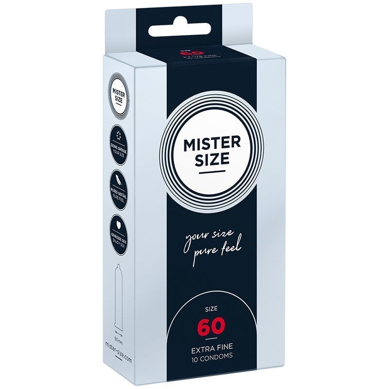 MISTER SIZE - PRÉSERVATIF TAILLE XL 60 MM (10 UNITÉS) MISTER SIZE - PRÉSERVATIF TAILLE XL 60 MM (10 UNITÉS)