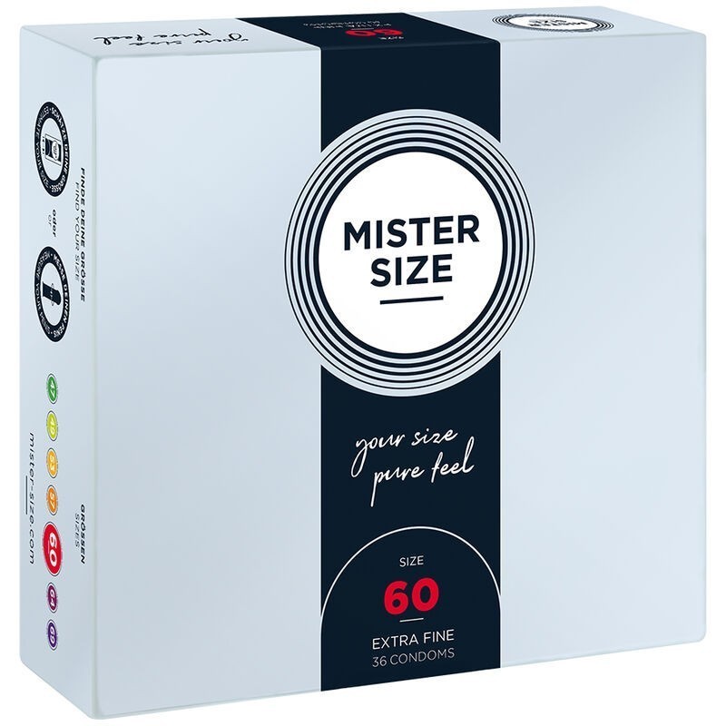 MISTER SIZE - PRÉSERVATIF TAILLE XL 60 MM (36 UNITÉS) MISTER SIZE - PRÉSERVATIF TAILLE XL 60 MM (36 UNITÉS)