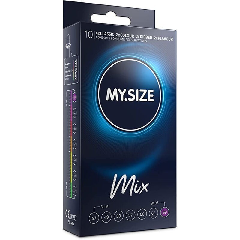 MY SIZE - MIX PRÉSERVATIFS 69 MM 10 UNITÉS MY SIZE - MIX PRÉSERVATIFS 69 MM 10 UNITÉS