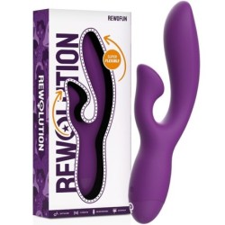 Vibromasseur rabbit flexible Rewofun