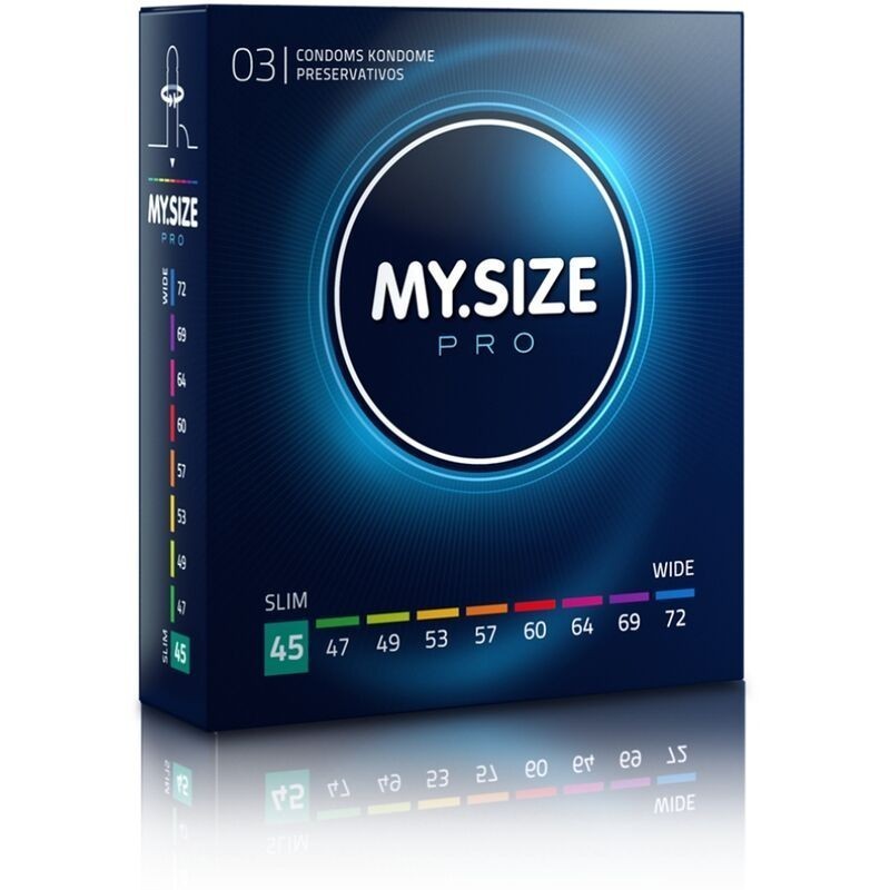 MY SIZE - PRO PRESERVATIFS 45 MM 3 UNITES MY SIZE - PRO PRESERVATIFS 45 MM 3 UNITES