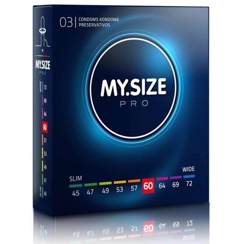 MY SIZE - PRO PRESERVATIFS 60 MM 3 UNITES MY SIZE - PRO PRESERVATIFS 60 MM 3 UNITES