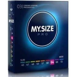 MY SIZE - PRO PRESERVATIFS 64 MM 3 UNITES