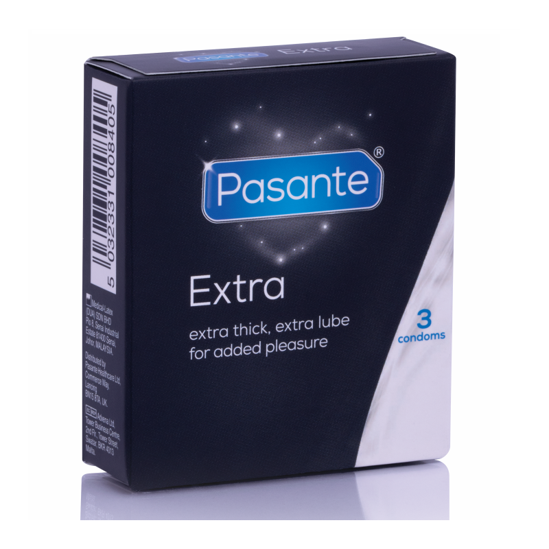 PASANTE - PRÉSERVATIF EXTRA EXTRA ÉPAIS PAR 3 UNITÉS PASANTE - PRÉSERVATIF EXTRA EXTRA ÉPAIS PAR 3 UNITÉS