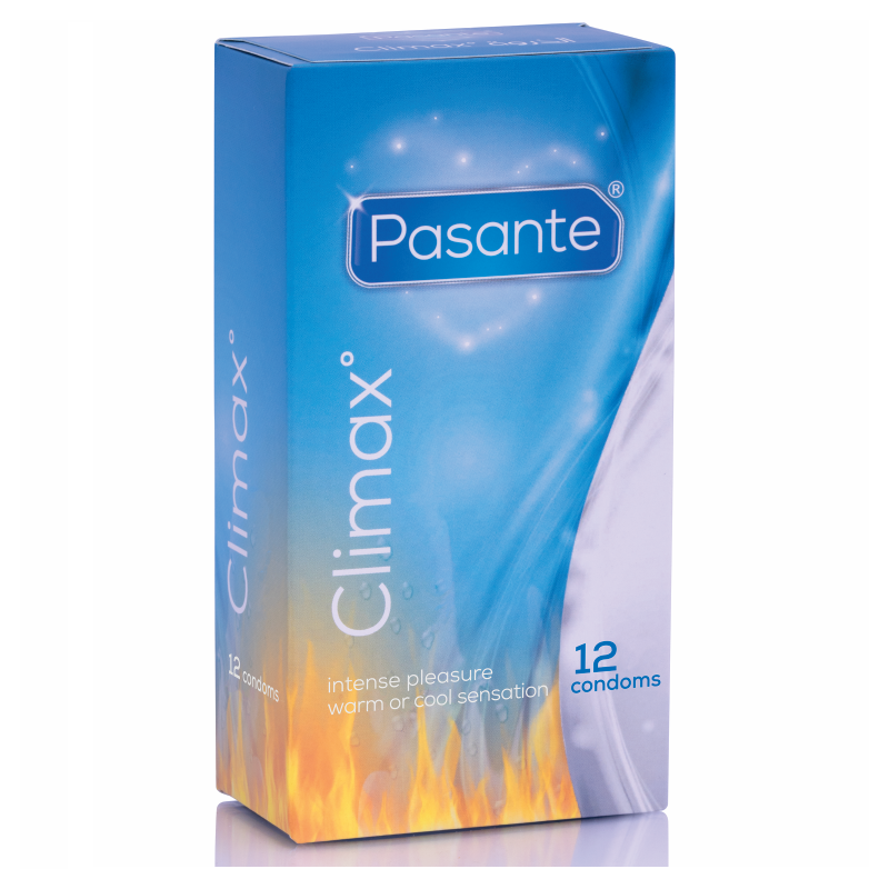 PASANTE - PRÉSERVATIFS CLIMAX 6 EFFET CHALEUR + 6 EFFET FRAIS / 12 UNITÉS PASANTE - PRÉSERVATIFS CLIMAX 6 EFFET CHALEUR + 6 EFFET FRAIS / 12 UNITÉS