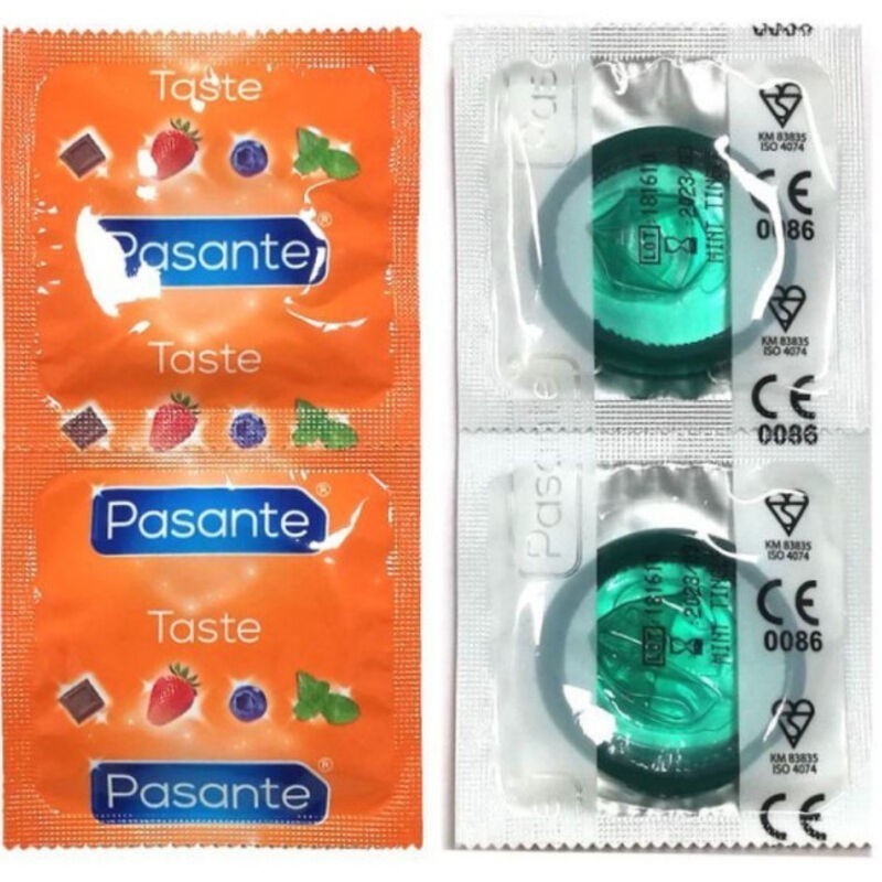PASANTE - PRÉSERVATIFS SAVEUR MENTHE SAC 144 UNITÉS PASANTE - PRÉSERVATIFS SAVEUR MENTHE SAC 144 UNITÉS