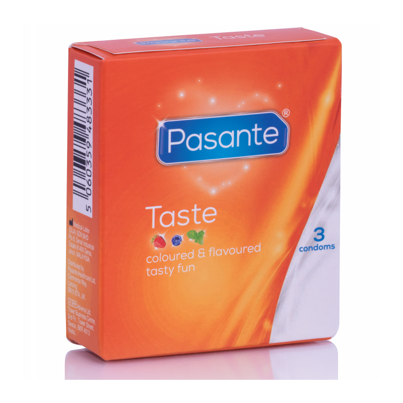 PASANTE - PRÉSERVATIFS SAVEURS 3 UNITÉS PASANTE - PRÉSERVATIFS SAVEURS 3 UNITÉS