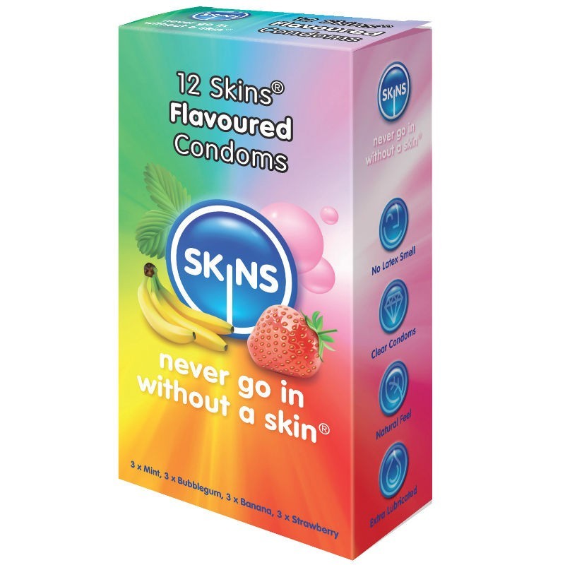 SKINS - CONDOM SAVEURS PAQUET DE 12 SKINS - CONDOM SAVEURS PAQUET DE 12